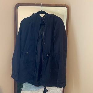 Navy Blue Trench Coat.